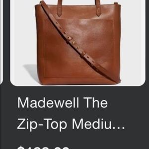 Madewell medium zippered transport bag